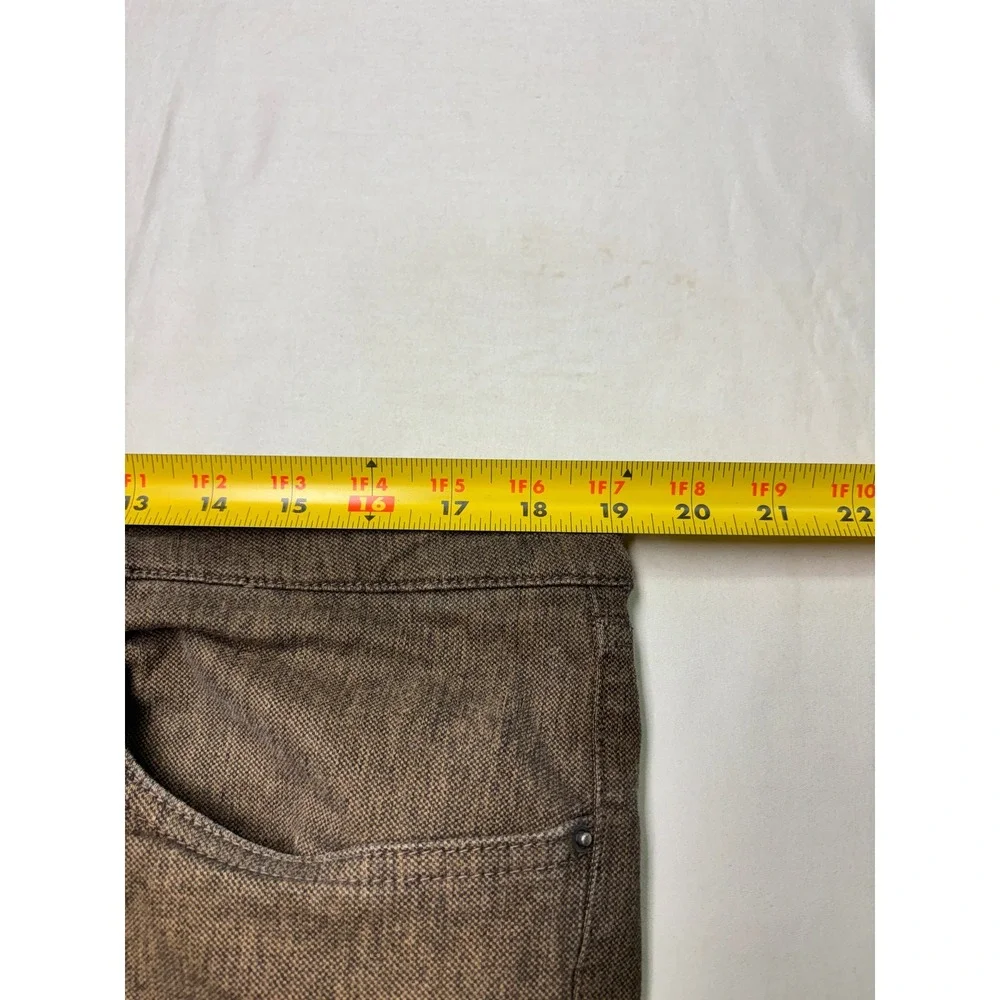 Teleria Zed Cobra 19 Brown Textured Italian Trousers Mens Size 38X29 Made Italy